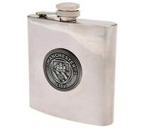 Manchester City Man Fc 6oz Stainless Steel Hip Flask Antique Style