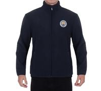 Manchester City Men's Official Full Zip Fleece Jacket - Navy, Medium