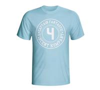 Manchester City Men's Vincent Kompany Captain Fantastic T-shirt in Light Blue | Size: Medium Manchester City Light Blue M
