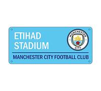 Manchester City Metal Street Sign Blue Gift for any Occasion