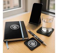 MANCHESTER CITY Office Set - Pen, Notebook, Coaster & Phone stand