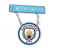 Manchester City Official We're Not Really Here Swinging Fridge Magnet with Chain