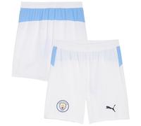 Manchester City Puma Football Home Shorts Adult 2025-26 White