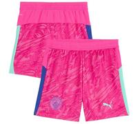 Manchester City PUMA Goalkeeper Shorts 2025-26 - Pink - Kids