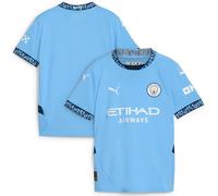 PUMA Manchester City Kids Home Shirt 2024/25 Season - Team Light Blue - Size: 5/6 Years