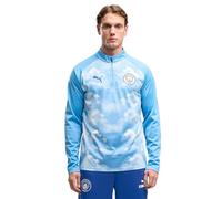 Puma Manchester City Fc 26/27 Warm Up Pre Match Half Zip Sweatshirt Blue M Men