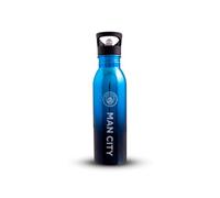 MANCHESTER CITY Stainless Steel UV Bottle,Integrated Folding Straw, Neochrome Finish, Leakproof, Lightweight