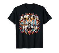 Manchester England Lancashire Born Bred T-Shirt