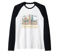 Manchester England UK Travel Souvenir City Gift Raglan Baseball Tee