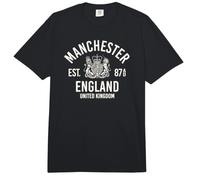 Manchester England United Kingdom Est. 87AD Cream Print Comfort Colors Adult Heavyweight T-Shirt