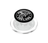 Manchester England Zine Ink Bee Round PopSockets PopGrip for MagSafe