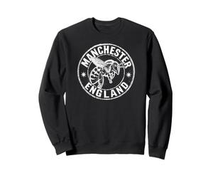 Manchester England Zine Ink Bee Round Sweatshirt