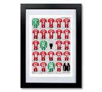 Manchester European Cup Winners 2008 team squad Signed poster print framed picture photo autograph gift Champions League Moscow Rooney Ronaldo (A4 framed & mounted)