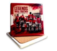 Manchester Football Legends Retro Style Marble Coaster, Man Utd Legends gift | Gigs | Scholes | Cantona | United gift Marble coaster