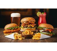 Manchester Game Bar Any Burger House Beer Cocktail or Soft Drink - 2pp