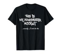 Manchester Industrial Text Design Shaped by Urban Discipline T-Shirt
