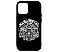 Manchester NW England UK Since 79 AD Bee Aged White Print Case for iPhone 12/12 Pro