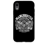 Manchester NW England UK Since 79 AD Bee Aged White Print Case for iPhone XR
