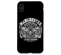 Manchester NW England UK Since 79 AD Bee Aged White Print Case for iPhone XS Max
