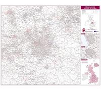 Manchester Postcode Sector Map (Laminated)