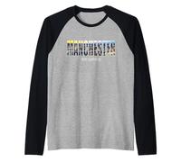 Manchester Prefecture New Hampshire City Vintage Manchester Raglan Baseball Tee