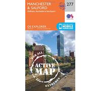 Explorer Active 277 Manchester & Salford Map With Digital Version - Orange, Orange One Size