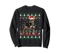 Manchester Terrier Dog Christmas Ugly Sweater Santa Dog Xmas Sweatshirt