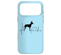 Manchester Terrier Heartbeat EKG Funny Dog Owner Lover Case for iPhone 17 Pro Max