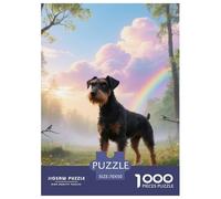Manchester Terrier Jigsaw Puzzles Puzzle for Adults Kids. 1000 Pieces Cute Dog Impossible Challenge Toy Educational Game Home Decoration for Educational Games Gifts 70x50cm/1000pcs
