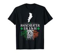 Manchester UK City Irish Roots St Patrick Day Gift T-Shirt