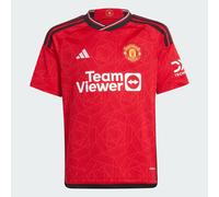 adidas Manchester United Home Shirt 2023 2024 Juniors 9-10 Years Team Red