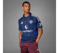 Adidas Manchester United 24/25 Away Short Sleeve T-shirt Blue S Man