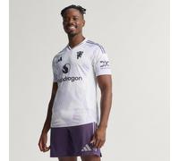 adidas Manchester United Away Authentic Shirt 2025 2026 Adults XS White