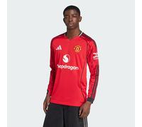 adidas Manchester United FC 25/26 Long Sleeve Home Shirt - Red - Mens L