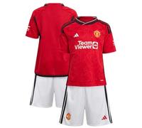 Adidas Manchester United Home Mini Kit 2023/2024 Colour: Red, Size: 18-24 months
