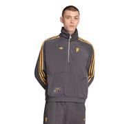 Manchester United adidas Icon Half Zip Jacket - Black