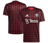 Manchester United adidas Pre Match Top - Red