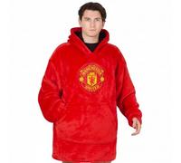 Manchester United Adults Oversized Hoodie Blanket - Official Football Gift, Red, Size S-L