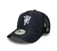 Manchester United All Over Print Trucker Cap Adults - Black