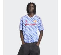 Adidas Manchester United Away 1990 Short Sleeve T-shirt Blue S Men