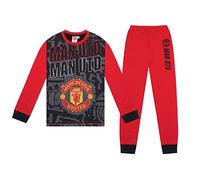 Manchester United Boys Pyjamas Long Sublimation Kids OFFICIAL Football Gift