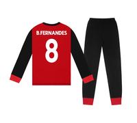 Manchester United FC Boys B.Fernandes 8 Long Pyjamas Red 13-14 Years