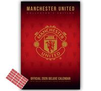 Manchester United Calendar 2026 Deluxe Special Edition with Detachable Artwork with Framing with Free Organisational Stickers