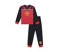 Manchester United F.C Boys Pyjamas, MUFC PJ Set Ages 3 to 15 Years Old, Official Football Merchandise (3-4 Years) Red