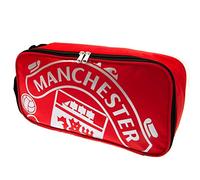Manchester United F.C. Crest Boot Bag - Authentic EPL, Red, 18'' x 7'' x 5''