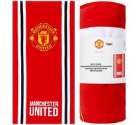 Manchester United F.C. Towels for Men Women Teens Boys 100% Cotton Football Crest Quick Dry Beach Bath Towel Swim Gym Holiday Shower Bath Supporters' Gear 137x69cm