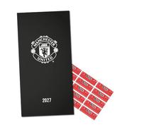 Manchester United FC 2027 Pocket Diary | Official Man Utd Diary | Slim Weekly Planner & Organiser | Red Devils Gift for Football Fans | with FREE stickers