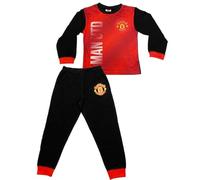 Manchester United FC Boys Football Pyjamas, Long Sleeve Top and Bottoms Set, Ages 4-12 Years (UK, Age, 5 Years, 6 Years)