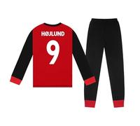 Manchester United FC Boys Hojlund 9 Long Pyjamas Red 9-10 Years