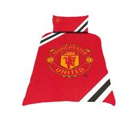 Manchester United FC Core Stripe Duvet SetSingle Classic Green BS4561